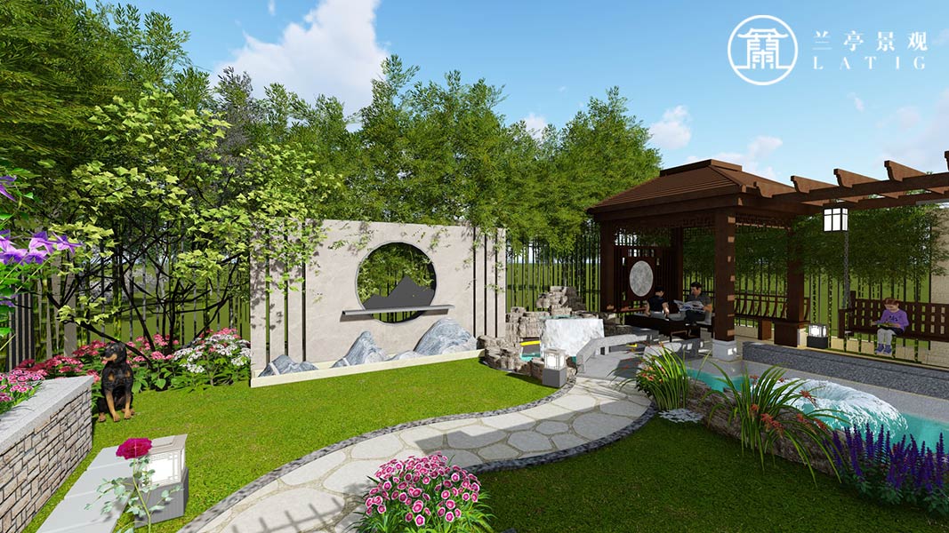 青島庭院設計-星河灣別墅庭院設計