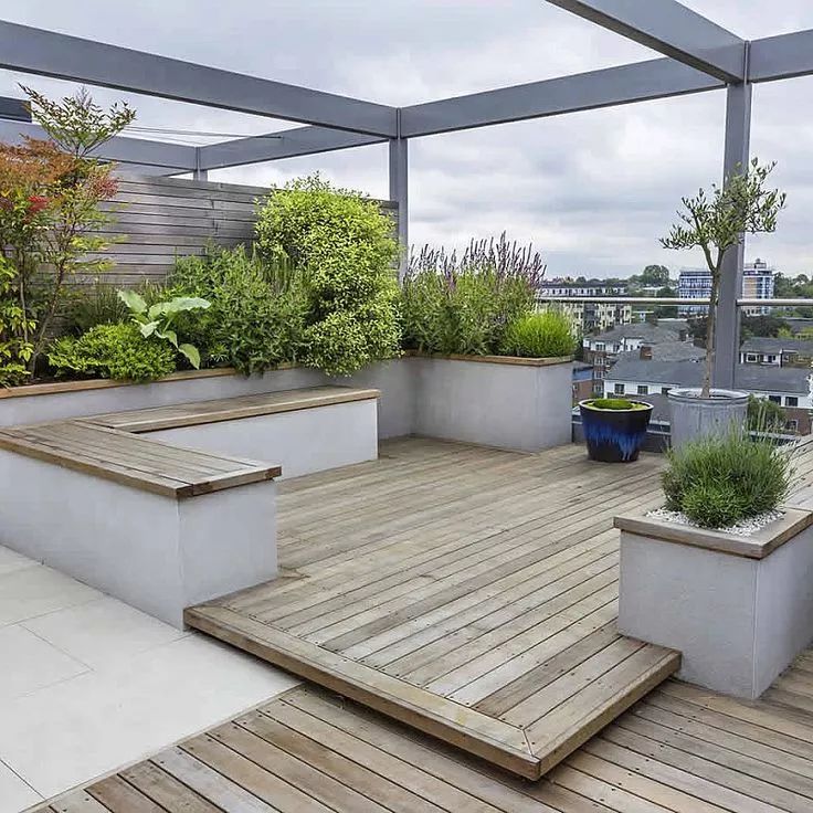 封閉型陽光露臺(tái)花園設(shè)計(jì)