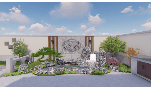 新中式別墅庭院設計