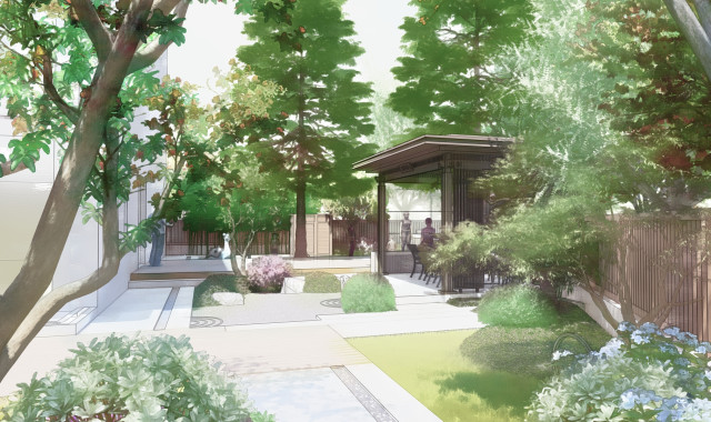 別墅庭院設計效果圖