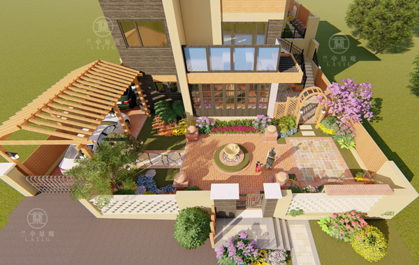 海爾原鄉(xiāng)墅別墅庭院設計