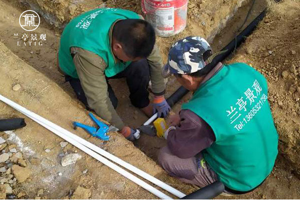 蘭亭景觀高標(biāo)準(zhǔn)庭院給水設(shè)計的施工要求和工藝要求